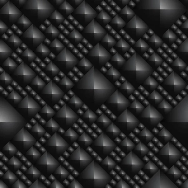 Sfondo Geometrico Nero Scuro Moderna Texture Astratta Scura Senza Cuciture — Foto Stock