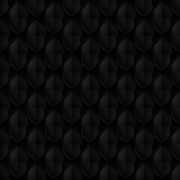 Dark Black Geometric Background Modern Dark Abstract Seamless Texture — Stock Photo, Image