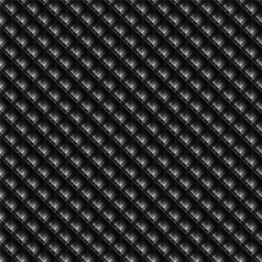 Koyu siyah Geometrik ızgara karbon fiber arka plan Modern koyu soyut dikişsiz doku