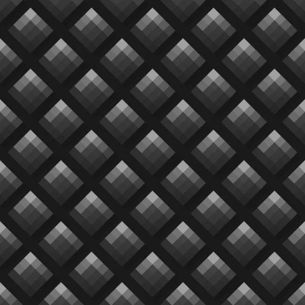 Grade Geométrica Preta Escura Fundo Fibra Carbono Textura Sem Emenda — Fotografia de Stock