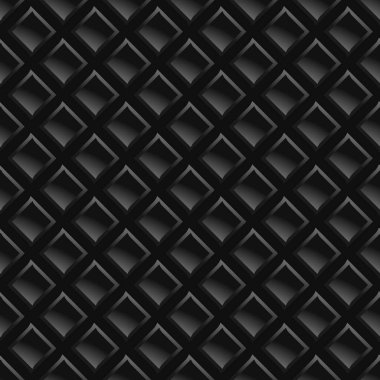 Koyu siyah Geometrik ızgara karbon fiber arka plan Modern koyu soyut dikişsiz doku