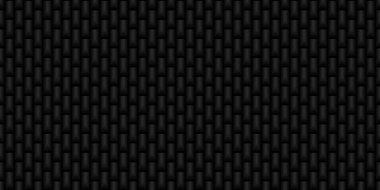 Koyu siyah Geometrik ızgara karbon fiber arka plan Modern koyu soyut dikişsiz doku