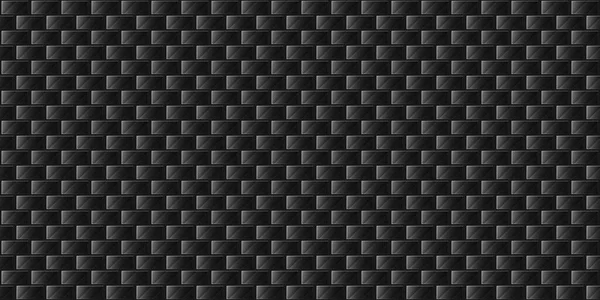 深色黑色几何网格碳纤维背景现代深色抽象无缝纹理 — 图库照片