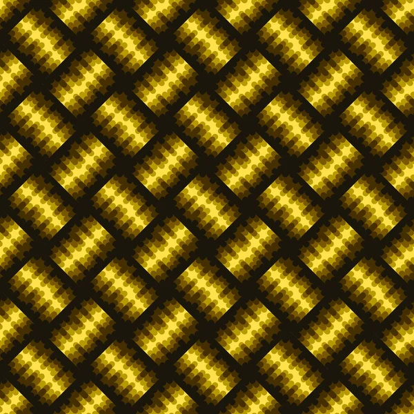 Dark Geometric Grid Background Modern Dark Abstract Seamless Gold Black — Stock Photo, Image
