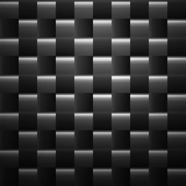 Dark Black Geometric Grid Background Carbon Fiber Modern Dark Abstract — Stock Photo, Image