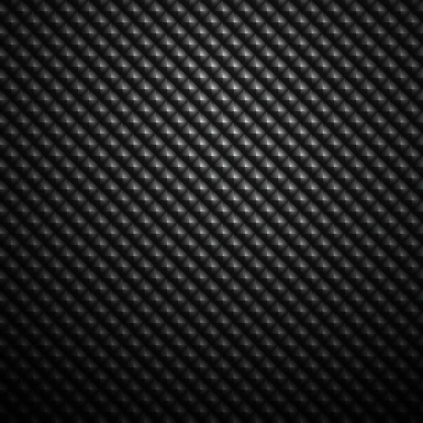 ダークブラック幾何学グリッドの背景炭素繊維現代のダーク抽象的なベクトルテクスチャ — ストック写真