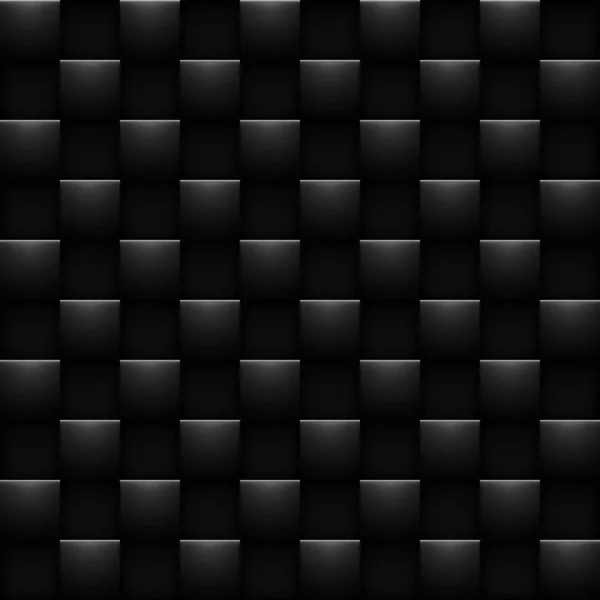 Negro Oscuro Fondo Rejilla Geométrica Fibra Carbono Moderna Textura Vectorial — Foto de Stock