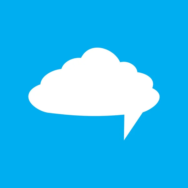 Leere Weiße Vektor Sprechblase Dialog Zeichen Chat Symbol — Stockfoto