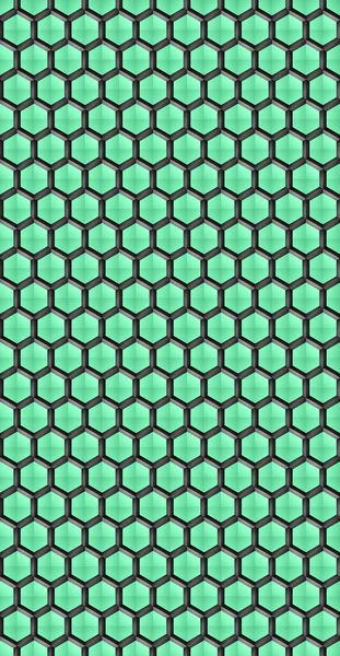 色彩斑斓的六边形结构黑暗几何抽象技术背景 — 图库照片