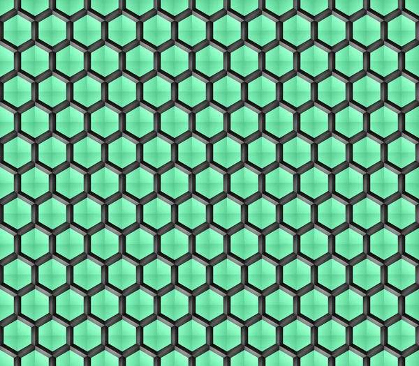 Kleurrijke Hexagon Structuur Donkere Geometrische Abstracte Technologie Achtergrond — Stockfoto