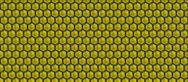 Struktur Hexagon Berwarna Latar Belakang Teknologi Abstrak Geometris Gelap — Stok Foto