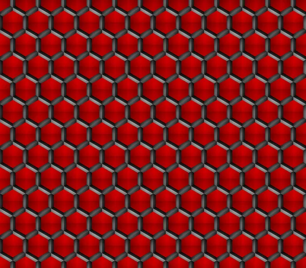 Colorful Hexagon Structure Dark Geometric Abstract Technology Background — Stock Photo, Image