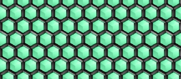 Estructura Colorida Del Hexágono Geométrico Oscuro Tecnología Abstracta Fondo Estilo — Foto de Stock