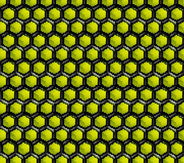 Kleurrijke Hexagon Structuur Donkere Geometrische Abstracte Technologie Achtergrond Pixel Art — Stockfoto