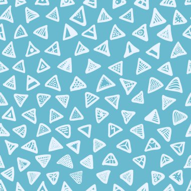 Üçgenli karalama deseni. Elleri pürüzsüz grunge arkaplanı çizilmiş.  