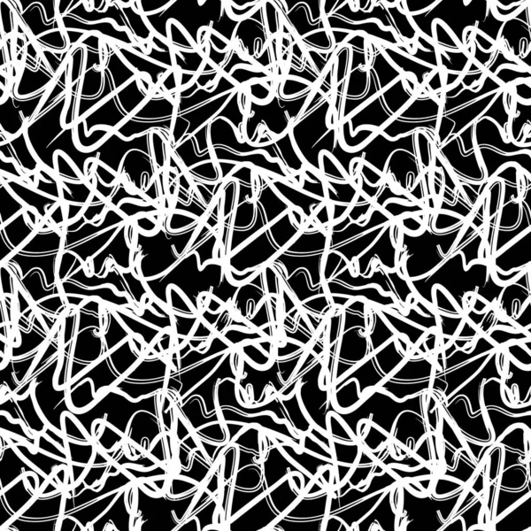 Abstrakte Tusche Malerei Nahtlose Muster Textur Hand Gezeichnet Kunstwerk Hintergrund — Stockfoto