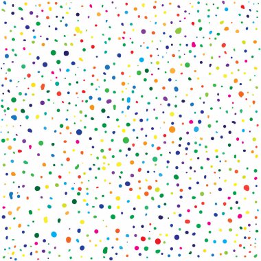 Renkli El soyut arkaplan Polka nokta desenli nokta deseni çizdi