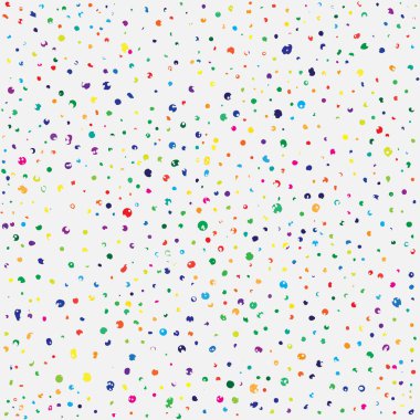 Renkli El soyut arkaplan Polka nokta desenli nokta deseni çizdi