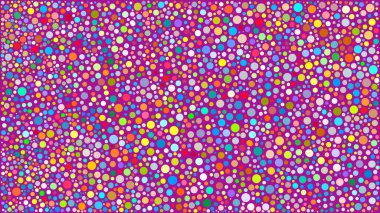 Renkli El soyut arkaplan Polka nokta desenli nokta deseni çizdi