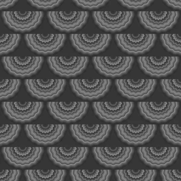 エスニック黒と白のドードル抽象的なシームレスな幾何学的な装飾パターンヴィンテージ東洋の装飾要素の背景 — ストック写真