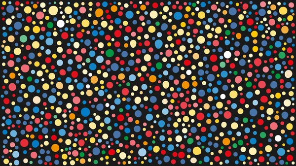 Colorful Hand Drawn Abstract Background Polka Dot Pattern Dotwork — Stock Photo, Image