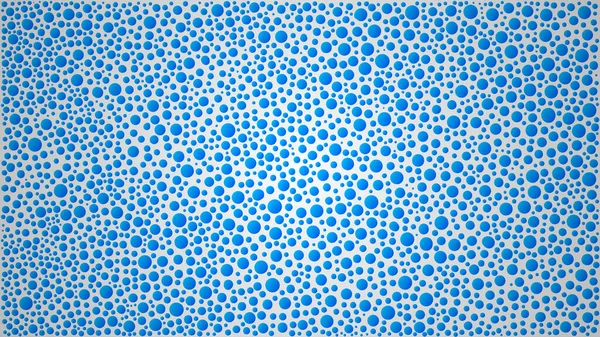 Kolorowe Ręcznie Rysowane Abstrakcyjne Niebieskie Tło Polka Wzór Kropki Dotwork — Zdjęcie stockowe