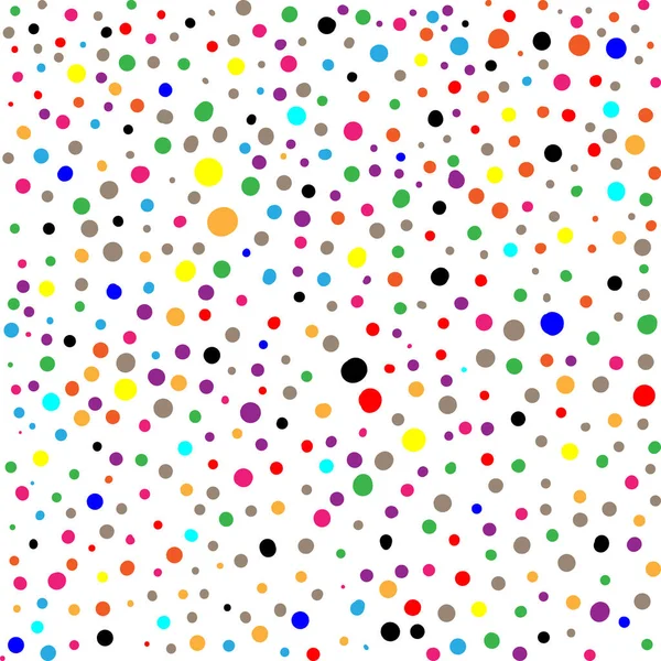 Colorido Mão Desenhado Abstrato Fundo Polka Ponto Padrão Dotwork — Fotografia de Stock