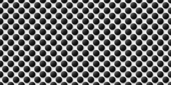 Black White Hand Drawn Abstract Background Polka Dot Pattern Dotwork — Stock Photo, Image