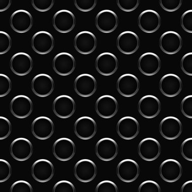 Yüzüklü siyah ve beyaz, kusursuz geometrik desen