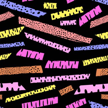 Farklı şekillere sahip geometrik desen soyut teknoloji arkaplanı