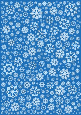 Noel ve Yeni Yıl tasarımı için kar taneleri arkaplanlı soyut doku deseni