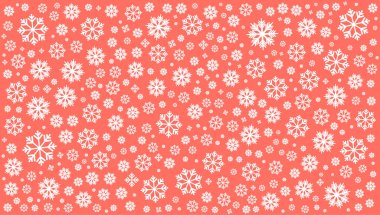 Noel ve Yeni Yıl tasarımı için kar taneleri arkaplanlı soyut doku deseni