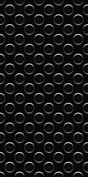 Zwart Wit Naadloos Geometrisch Patroon Met Ringen — Stockfoto