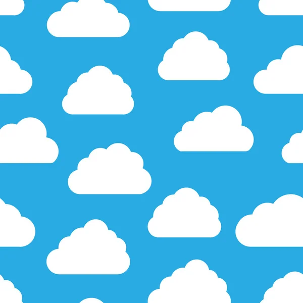 Conjunto Ícones Nuvem Vetorial Estilo Cartoon Fundo Azul — Fotografia de Stock