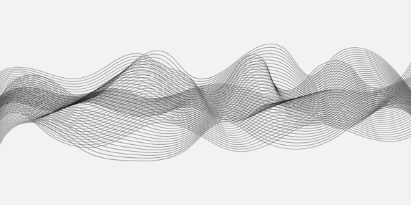 Сучасні Хвильові Смуги Білому Тлі Анотація Векторні Ілюстрації — стокове фото