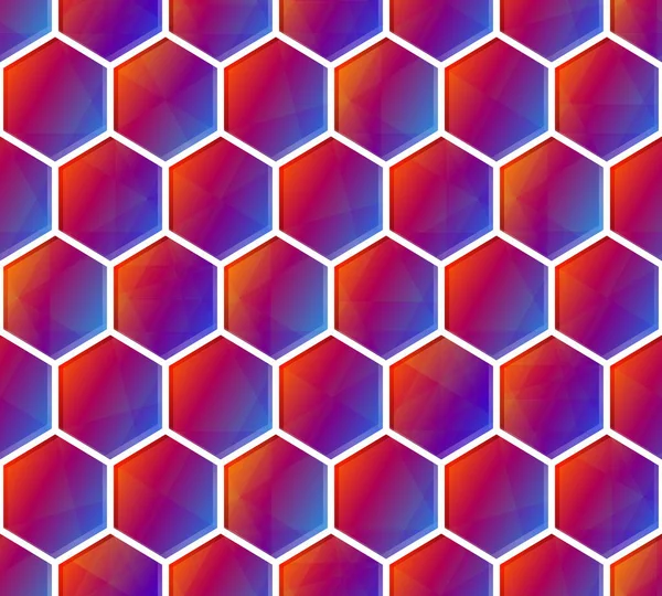 Abstrakte Hexagonale Hintergrund Geometrisches Gitter Nahtlose Muster — Stockfoto