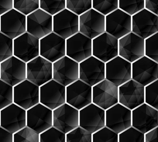 Abstrato Padrão Sem Costura Grade Geométrica Fundo Hexagonal — Fotografia de Stock