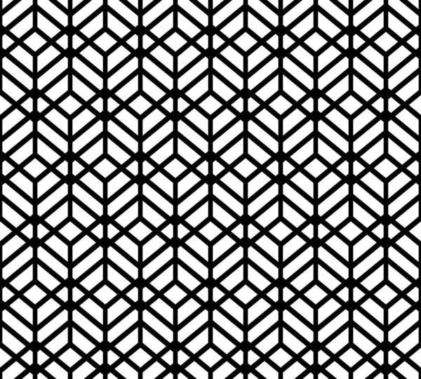 六边形背景几何网格无缝模式 — 图库照片