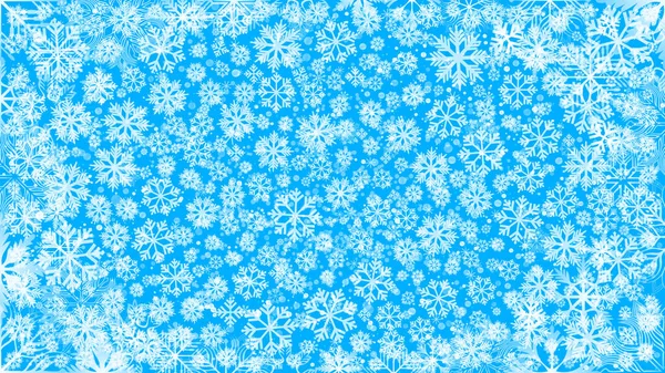 クリスマスライトホリデー新年の抽象的な背景雪の結晶クリスマス輝くバナー — ストック写真