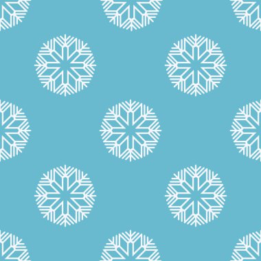 Noel ve Yeni Yıl için kar taneleri arkaplanlı kusursuz doku deseni