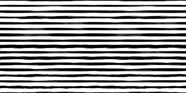 Soyut yatay monokrom çizgili grunge deseni El siyah mürekkep çizgili arkaplan çizdi