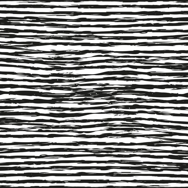 Abstraktní Vodorovné Monochromatické Pruhované Grunge Vzor Ručně Kreslené Černé Inkoust — Stock fotografie