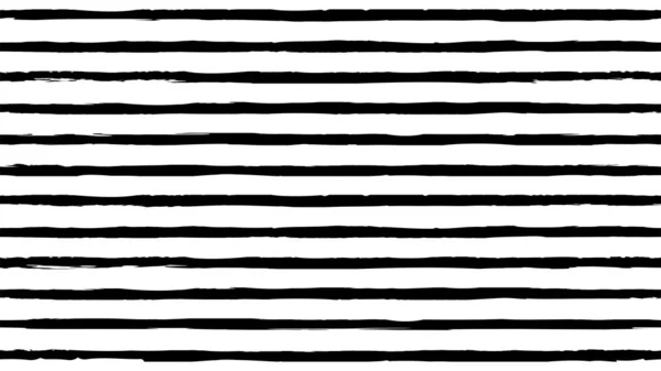 Abstract Horizontaal Monochroom Gestreept Grunge Patroon Hand Getrokken Zwarte Inkt — Stockfoto
