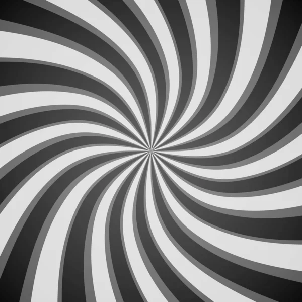 Black White Swirling Radial Background Helix Rotation Rays Helix Pattern — Stock Photo, Image