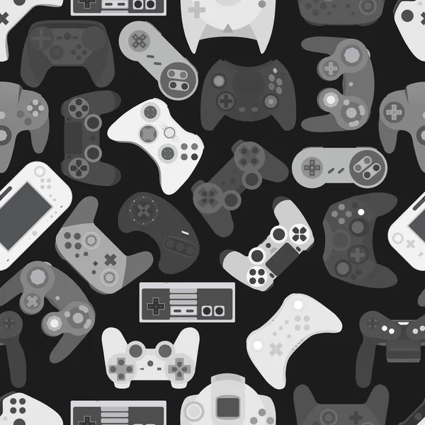 Video game controller gamepad background Gadgets and devices seamless pattern