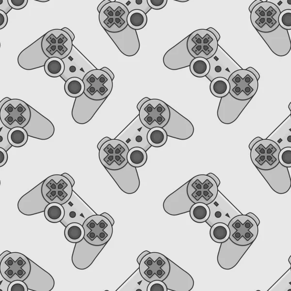 Video Game Controller Gamepad Achtergrond Gadgets Apparaten Naadloos Patroon — Stockfoto