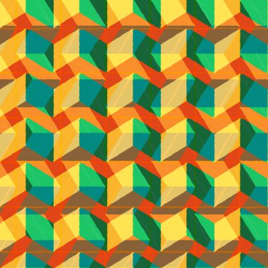 Geometrik ızgara arkaplan Modern renkli soyut çok renkli desen Kusursuz desen