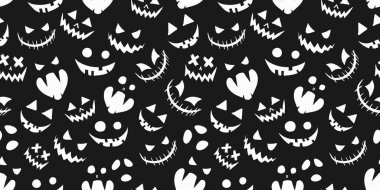 Kabak arkaplanı Cadılar Bayramı Kusursuz Desenli Tatil Çizelgesi