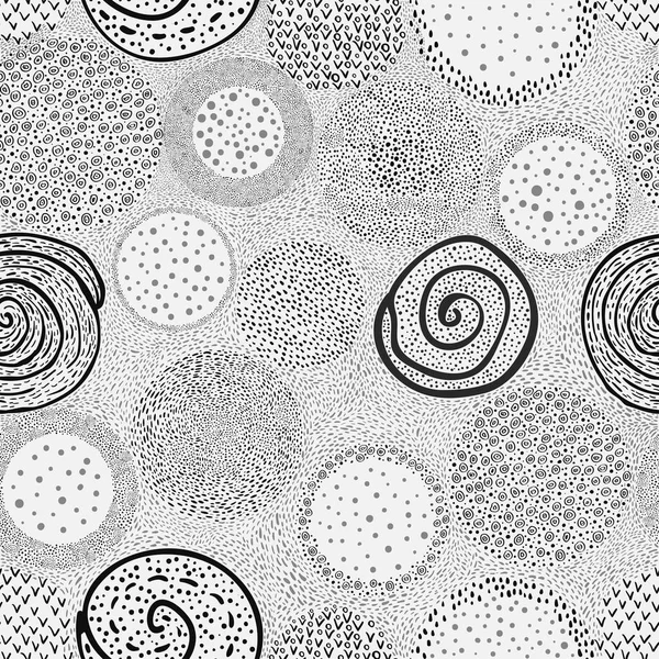Abstracte Krabbel Handgetekende Schets Chaos Doodle Naadloos Patroon — Stockfoto