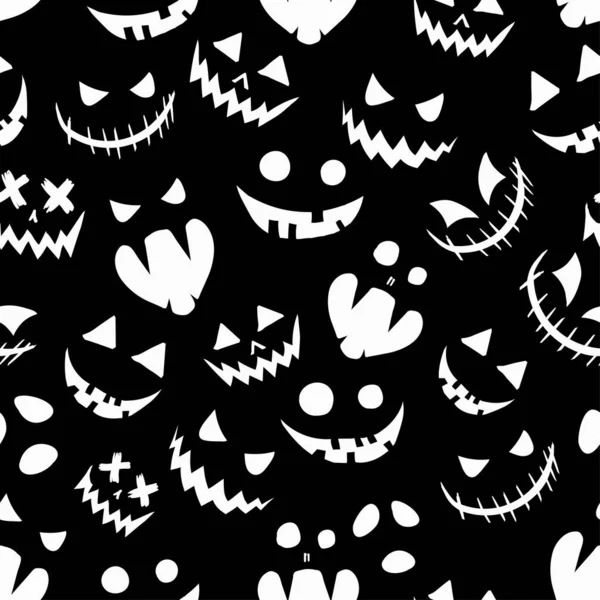 Zucca Sfondo Halloween Senza Soluzione Continuità Modello Vacanza Illustratio — Foto Stock